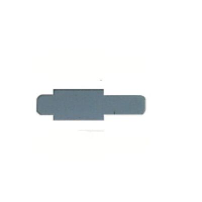 Stecksignal grau, für Pendelregistratur, 10 mm überstehend, Hartfolie, Maße: 55 x 10 x 95 mm