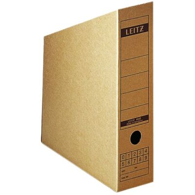 Archivstehsammler Premium naturbraun, A4, mit Griffloch, Nutzung auch in Querformat, extrastarke Wellpappe, Maße: 80 x 325 x 270 mm