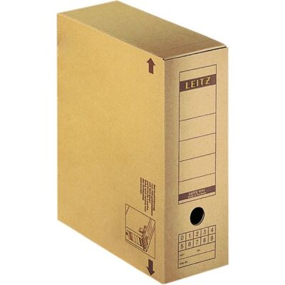 Archivschachtel Premium naturbraun, A3, Buchförmig aufklappbar, mit Griffloch, Nutzung auch im Querformat, extra starke Wellpappe, Maße: 70 x 325 x 435 mm, VE = 1 Packung = 5 Stück