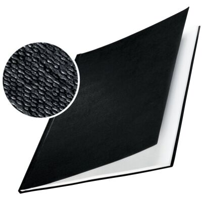 Bindemappen impressBIND Hard Cover A4, schwarz, Rücken: 7,0 mm, Karton mit Überzug in Leinenoptik, Fassungsvermögen: 70 Blatt, Inhalt: 10 Stück
