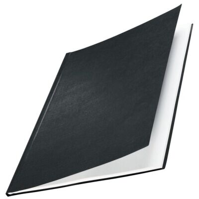 Bindemappen impressBIND Hard Cover A4, schwarz, Rücken: 10,5 mm, Karton mit Überzug in Leinenoptik, Fassungsvermögen: 105 Blatt, Inhalt: 10 Stück