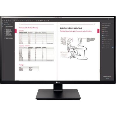 TFT LCD Monitor, anthrazit, 68,46cm (27"), 16:9, IPS, 2560 x 1440 Pixel, vorbereitet für Monitor- / Schwenkarm nach VESA DDCCI