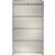 Hängeregistraturschrank aus Stahl, mit Griffleiste, abschließbar, 4 Hängeregisterschubladen, 2-Bahning, belastbar bis 75 kg, lichtgrau, 135 x 80 x 60 cm