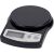 Briefwaage MAULalpha, schwarz, Tragkraft 2000 g,  Wiegefläche Ø 120 mm, Maße: 188 x 137 x 36 mm, Teilung 1g