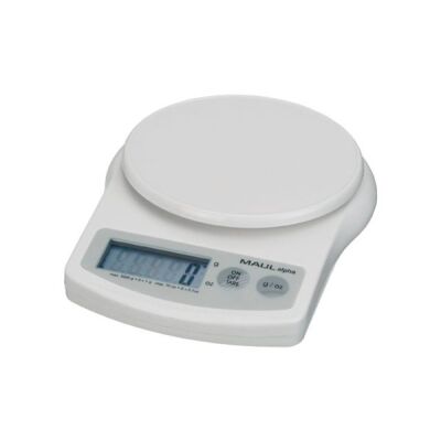 Briefwaage MAULalpha, weiß, Traglast 5000 g, Teilung 1 g