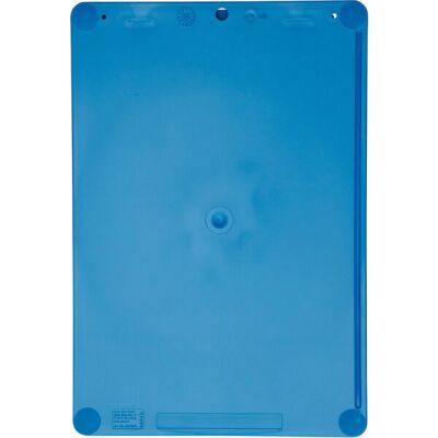 Klemmbrett MAULgo, DIN A4, Recycling Kunststoff, Stärke: 0,3 cm, Klemmweite: ca. 0,8 cm, 34,3 x 23,3 x 1,6 cm, blau