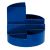 Rundbox blau, 6 Fächer, mit Brief- und Zettelfach, bruchsicherer Kunststoff, Maße: Ø 14 x Höhe 12,5 cm