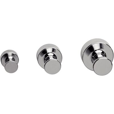 Maul Kegelmagnet Neodym, Ø: 12mm, Höhe: 16mm, silber, Haftkraft: 3,5 kg, Packung à 5 Stück