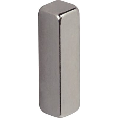 Maul Stabmagnet Neodym, 4x4x15mm, silber, Haftkraft: 2kg, Packung à 4 Stück