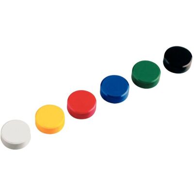 Facetterand-Magnet MAULpro Ø: 34mm, Haftkraft: 2kg, sortiert, Packung à 20 Magnete