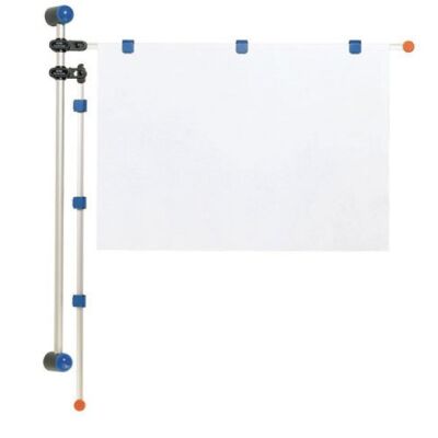 Planhalter Wand gr 2 Aluschwenkarme je 3 Magnetclips