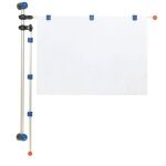 Planhalter Wand gr 2 Aluschwenkarme je 3 Magnetclips