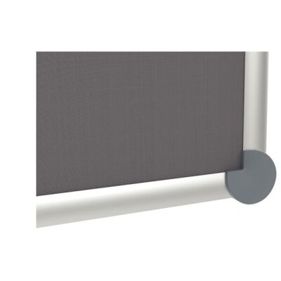 Pinnboard 2000 MAULpro, 90 x 180 cm, grau, Textil