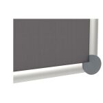 Pinnboard 2000 MAULpro, 90 x 180 cm, grau, Textil