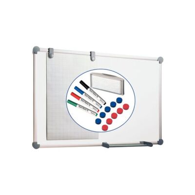 Whiteboardtafel 60 x 90 cm, beschriftbar/magnethaftend