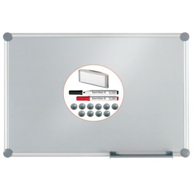 Whiteboard 2000 MAULpro, Komplett-Set, silver, 60 x 90 cm
