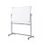 mobiles Whiteboard, drehbahr, 100 x 210 cm, stufenlose Schrägstellung