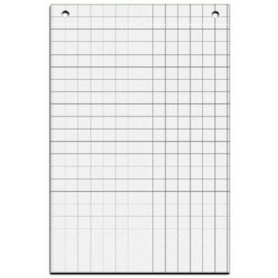 Flipchart Papier 67,5x98cm ws 20 Blatt 25mm Raster 80g Papier