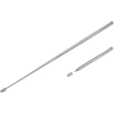 Teleskop-Kugelschreiber chrom 13cm lang, ausziehbar bis 62,5cm