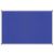 Pinnboard Standard, Textiltafel, 60 x 90 cm, blau, Alurahmen, Ecken grau