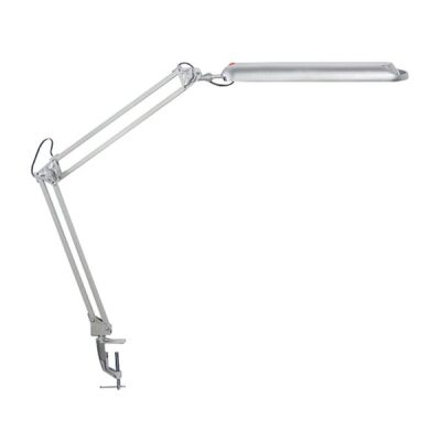 LED Tischleuchte MAULatlantic, silber, Höhe: 42 cm, Klemmfuß mit bis zu 5.5 cm Klemmweite
