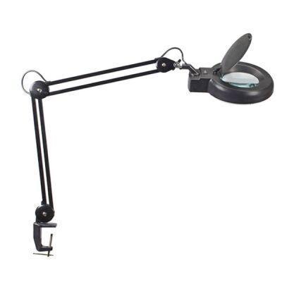 Lupenleuchte MAULviso 6Watt sw LED-Leuchte Klemmfuß