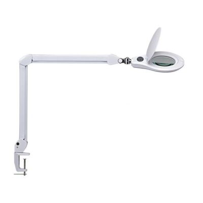 Lupenleuchte MAULsource, weiß, 11 W, LED-Leuchte mit Klemmfuß