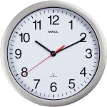 Wandfunkuhr MAULrun,  Ø 25 cm, silber,...