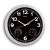 Wanduhr MAULdrive, 30RC, Funkuhr, silber, Ø 30 cm, Kunststoff-Rahmen, mit Hygro- und Thermometer