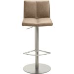 Bar-/Tresenhocker 1385, gepolsterte Sitzschale in beige,...