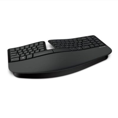 Ergonomische Tastatur for Business, 13 Sondertasten, Spritzwasserschutz, Handballenauflage