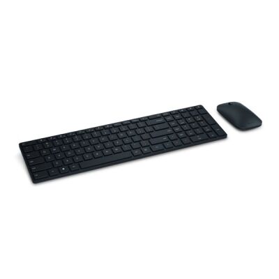 Wireless Bluetooth Desktop, Maus + Tastatur, schwarz, minimalistisches Design
