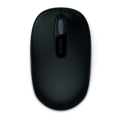 Mobile Mouse 1850, kabellos, schwarz, für Links- und Rechtshänder, Anschluss über USB am PC oder Tablet