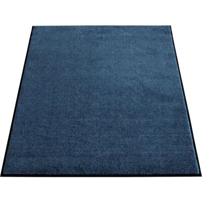 Schmutzfangmatte Eazycare Aqua blau, 0,90 x 1,50 m, Material: Olefin auf Vinylrücken für den Innenbereich