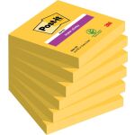 Haftnotiz Super Sticky Note, 76 x 76 mm, 6 x 90 Blatt, 6...