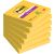 Haftnotiz Super Sticky Note, 76 x 76 mm, 6 x 90 Blatt, 6 Block, ultragelb