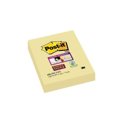 Haftnotiz Super Sticky Notes, 51 x 76 mm, 1 x 90 Blatt, 1 Block, gelb