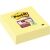 Haftnotiz Super Sticky Note, 101 x 101 mm, liniert, 3 x 70 Blatt, 3 Block, gelb