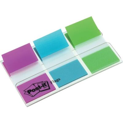 Post-it Index OTG Spender mit 3x20 Index in lila,blau,grün