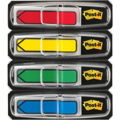 Post-it Index Haftstreifen Pfeile 11,9x43,2mm je Farbe 24 Streifen