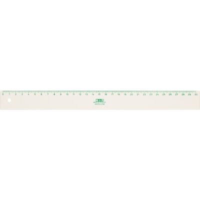 Lineal Green Line 30 cm, schmal, natur