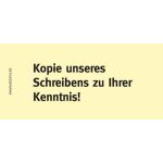 Haftnotizen 75 x 35 mm, gelb Kopie unseres Schreibens zu...