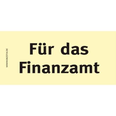Haftnotizen 75 x 35 mm, gelb Für das Finanzamt