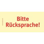 Haftnotizen 75 x 35 mm, gelb Bitte Rücksprache