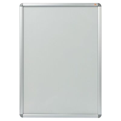 Plakatrahmen 70x100cm silber wetterfest, blendfreie PVC-Abdeckung