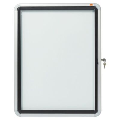 Schaukasten Außen magn. Rückwand weiß 4xA4, Klapptür abschließbar