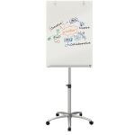 Glas Flipchart Diamond 700x1000 mobil weiß