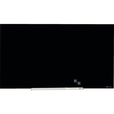 Nobo Whiteboard Glas 31"38x68cm schwarz, magnetisch aus gehärtem