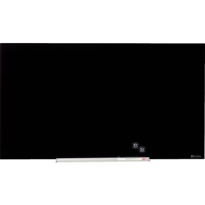 Nobo Whiteboard Glas 45" 56x100cm schwarz, magnetisch aus gehärtem