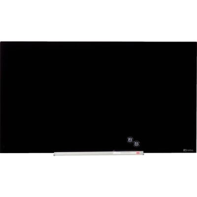 Nobo Whiteboard Glas 85"106x188cm schwarz, magnetisch aus gehärtem
